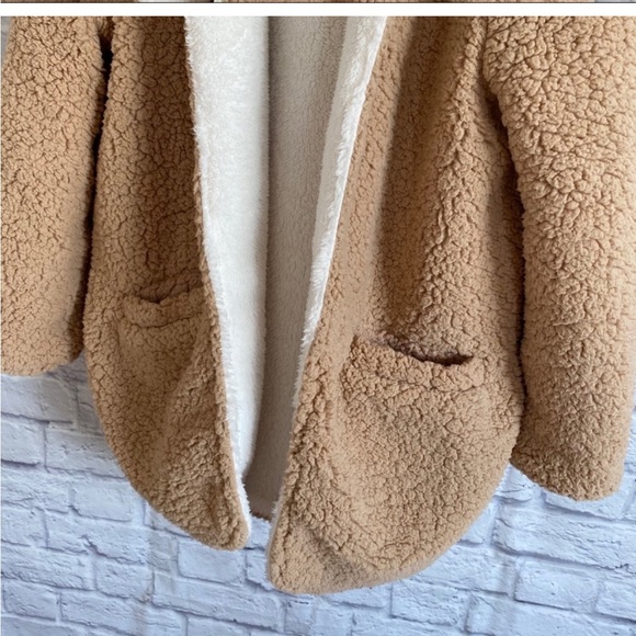 Me Jane Cosy Open Front Teddy Jacket / Coat - Picture 6 of 9